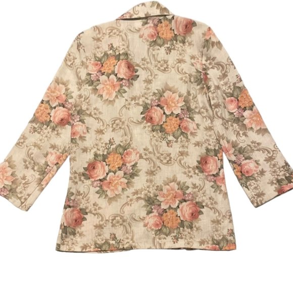 Toni Garment For CC Magic All Over Floral Print Blazer S/M - Picture 5 of 5